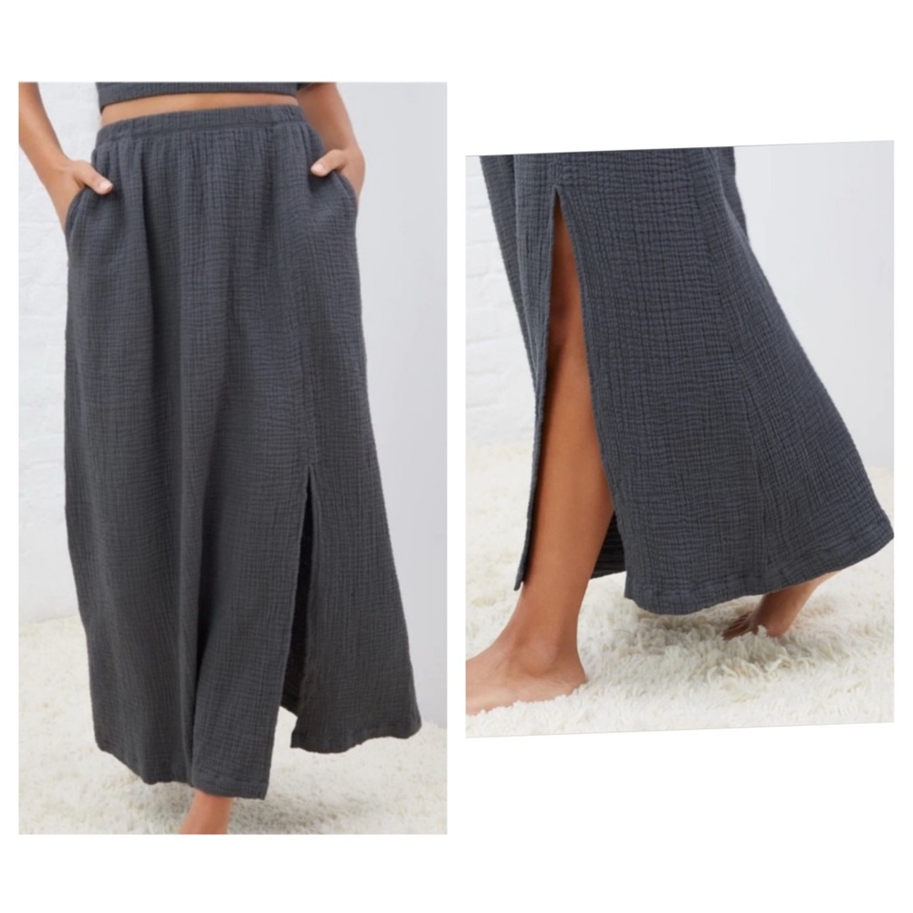 UpWest Dark Gray Coastal Maxi Skirt Set - Picture 10 of 10